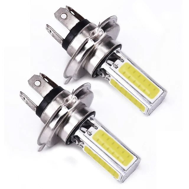 2* Car White H4/HB2/9003 LED Fog Driving Headlight Lights (Lifespan:30000 Hour)