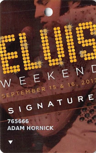 Del Lago Casino - Waterloo, NY - Rare Special Issue Elvis Weekend Slot Card