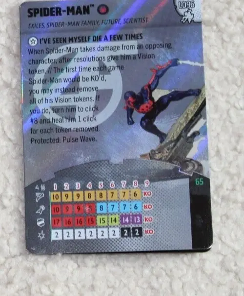 Heroclix SPIDER-MAN -  L096 LEGACY CARD (2099)  Spider-Man Beyond Amazing