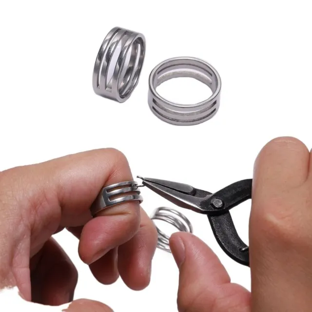Herramientas de joyería retro anillo de salto herramienta de apertura hágalo usted mismo joyería anillo de cierre de dedo