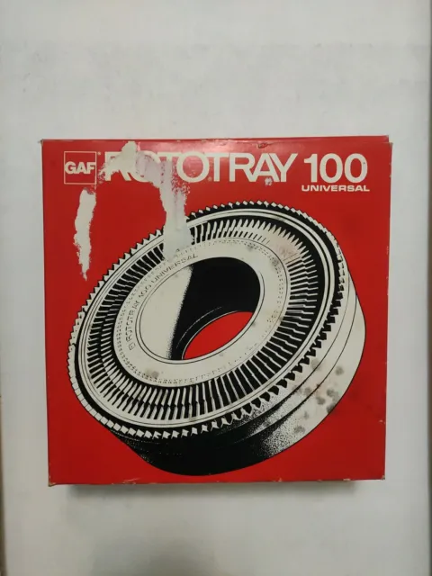 Slide projector carousel ROTOTRAY 100 capacity for GAF little used boxed