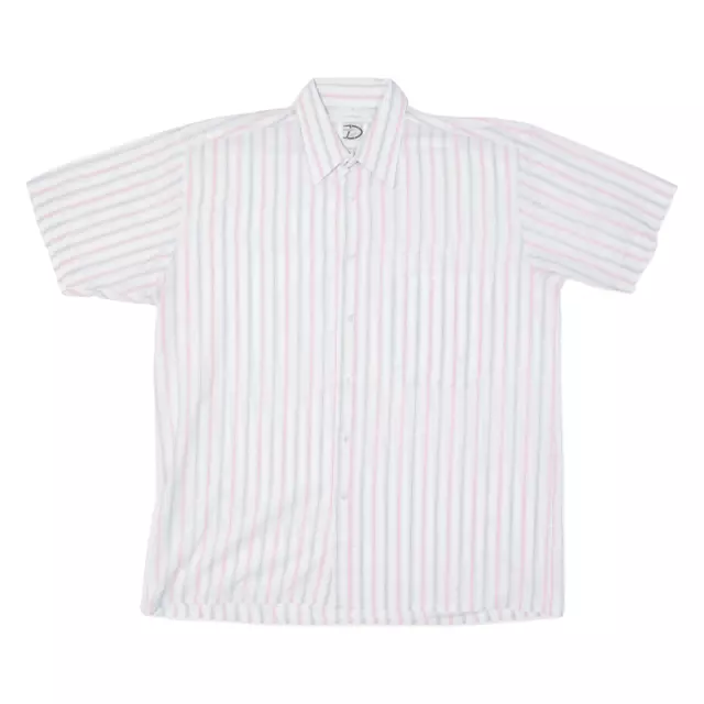 DONNELLY Mens Shirt White Striped M