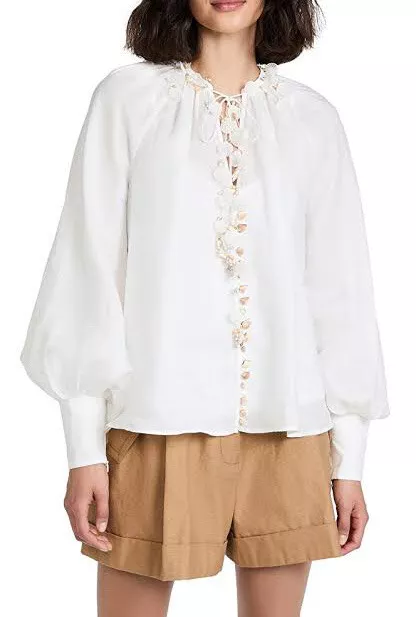 Zimmermann Postcard Shell Blouse BNWT Size 0