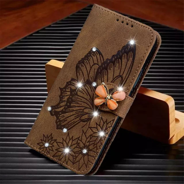 For iPhone 13 12 11 Pro Max X XS XR 8 14+ Flip Leather Diamond Wallet Case Cover