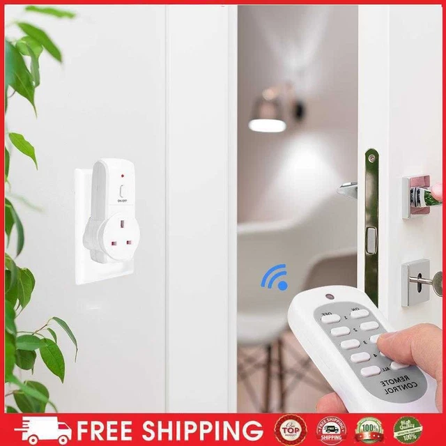 4 pz spina Regno Unito 230 V 10 A telecomando wireless interruttore luce presa remota