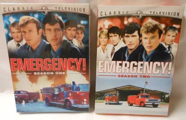 EMERGENCY! TV SHOW Complete Season 1 2005 AND 2 2006 SLIPCOVER RANDOLPH MANTOOTH