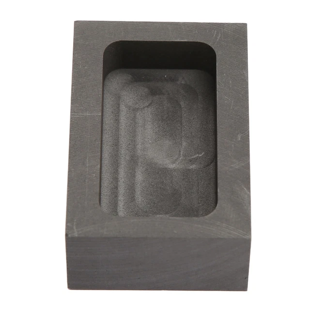 Molde de refrigeración de lingote rectangular de grafito 2,2X1,5X0,8 pulgadas BST