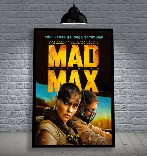 Mad Max Fury Road 2015 Tom Hardy Framed Movie Poster Print Cinema A1 & 60X40Cm