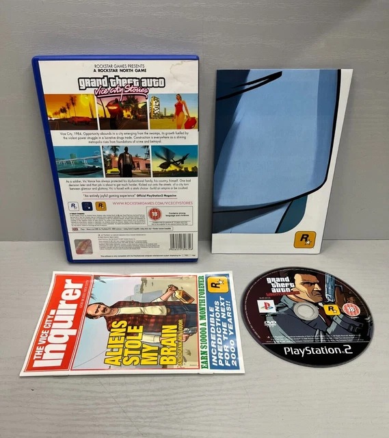 Grand Theft Auto Vice City PlayStation 2 Con Mappa E Copertina, Edizione NTSC