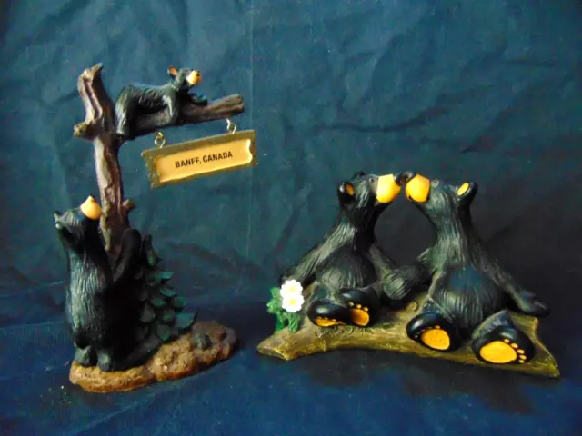 Bearfoots Big Sky Carvers Kissin' Bears & Welcome to Banff by Jeff Fleming