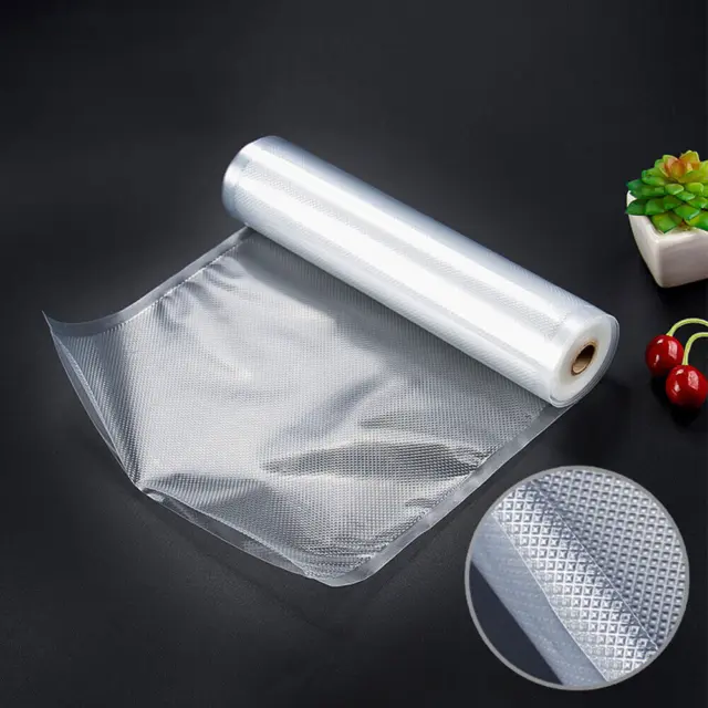 Food Vacuum Sealer Bags Rolls Vaccum Food Saver Storage Seal Bag Pack Embossed 3