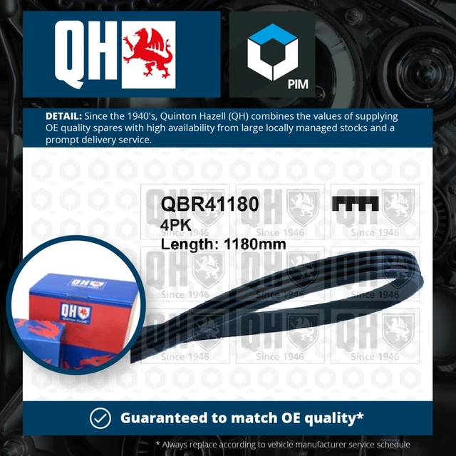 Cintura di trasmissione a 4 costole multi V adatta a TOYOTA YARIS CP1 1.3 99-05 2NZ-FE QH 9091602194