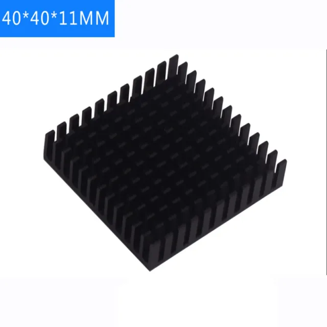 20pc 40*40*10mm Heatsink For IC Chip 3D Printers Heat Sink Cooler Radiator Black