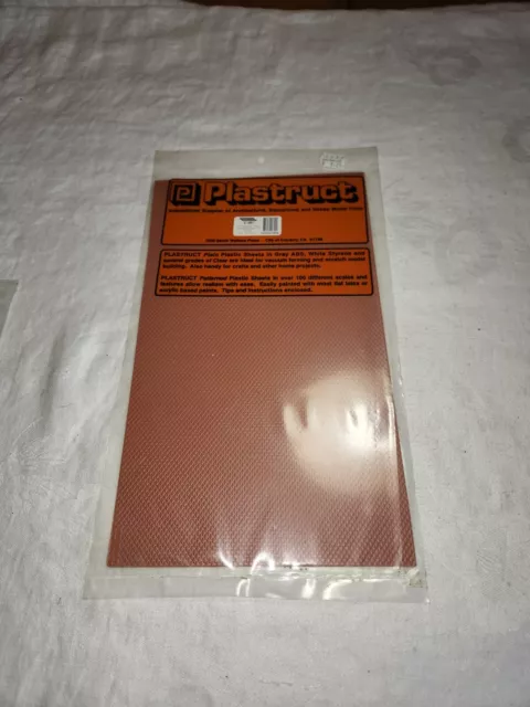 Plastruct Scalloped Edge Tile 2 Pcs. Sheets 91650 HO Scale NIP 7" x 11.75"