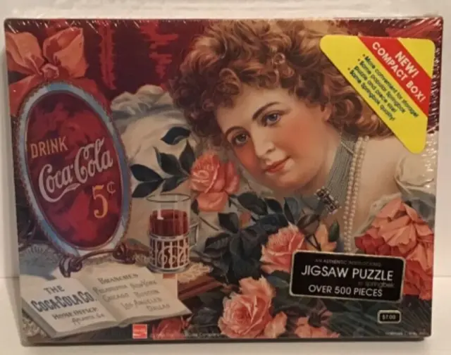 1985 Springbok Coca Cola 500 pc Puzzle "A Sentimental Sweetheart" Factory SEALED