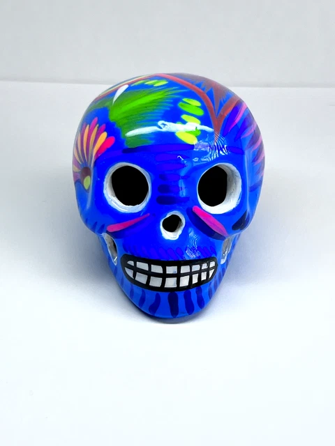 Mexican Skull Artisanship Mud Day Of The Dead Sugar Skull Artisanship Oaxaca Art
