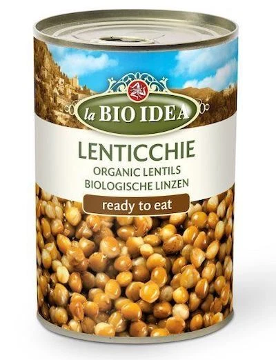 (6,63 EUR/kg) lenti la BIO IDEA 6x400g in scatola, lenti BIO marrone