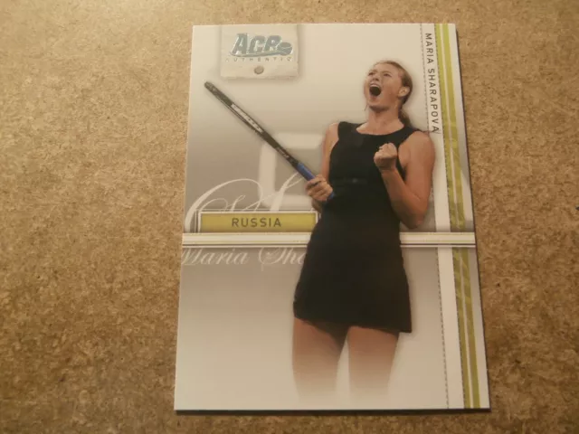 Maria Sharapova, 2007 Ace Authentic Tennis Rookie Card, Mint Condition (Jt29)