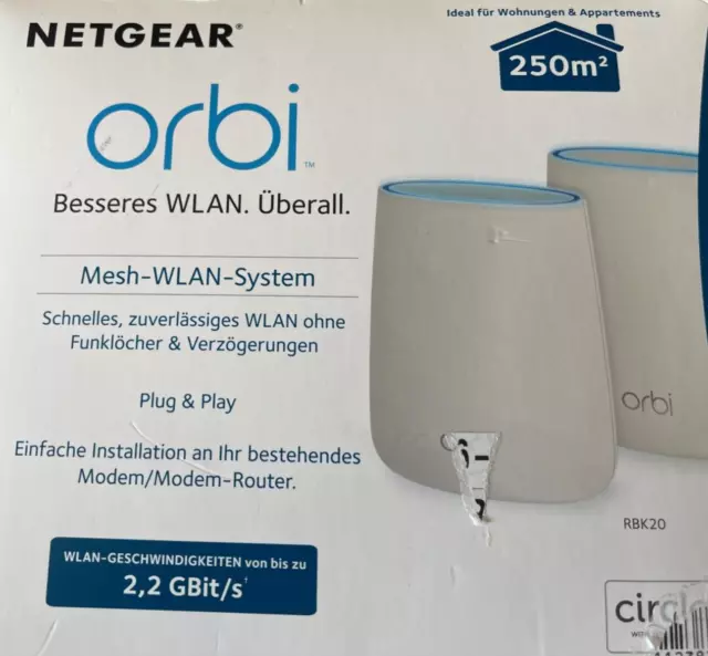 Netgear Orbi Whole Home AC2200 Tri Band sistema WLAN come NUOVO