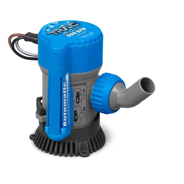 TRAC Outdoor Bilge Pump 600 GPH 12V Automatic Cartridge Style Head