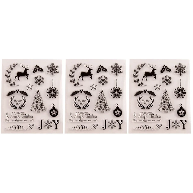 3 stücke klar stempel transparent dichtstempel für diy scrapbooking handwerk pho