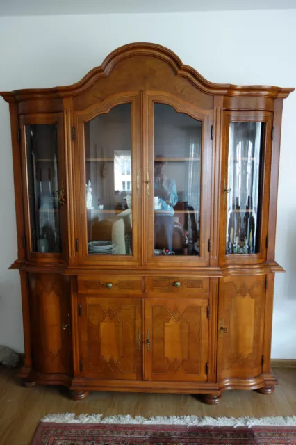 Vitrine Schrank Kirschbaum Vollholz