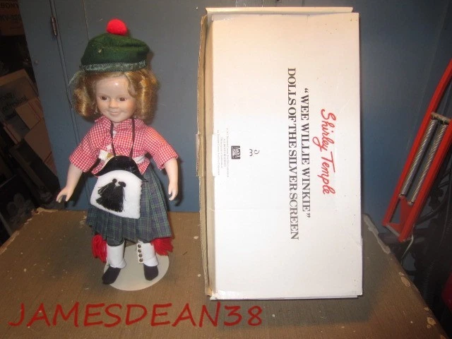 Danbury Mint Shirley Temple Dolls Of The Silver Screen Wee Willie Winkie & Box