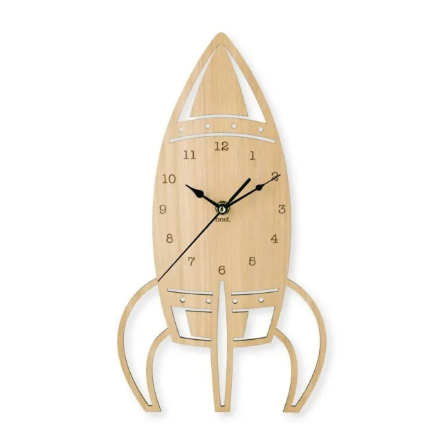 Orologio Razzo Da Parete Stile Moderno In Legno Wood Rocket Idea Regalo Gift