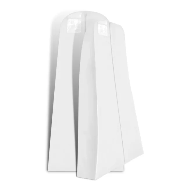 Hoesh White Breathable Large Bridal Clothes Wedding Dress Cover Garment Bags