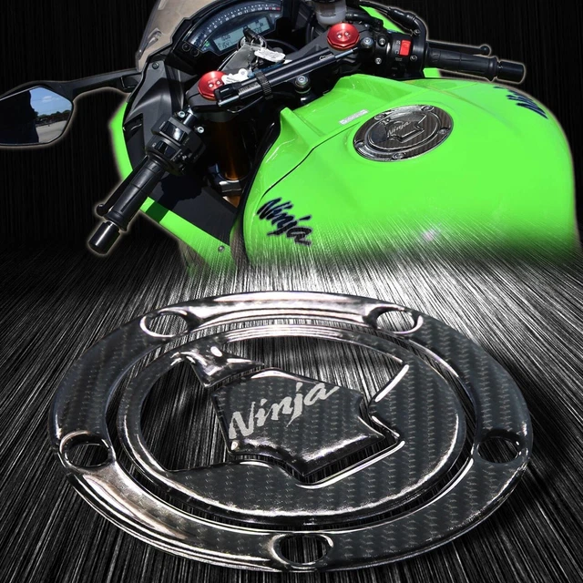 REAL CARBON FIBER Gas Tank Fuel Cap Cover Guard Ninja ZX6R/ZX10R/Versys