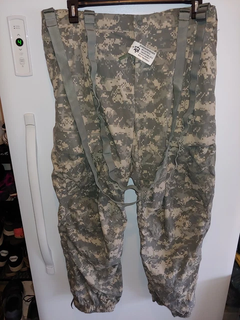 USGI ACU Gen III L5 Soft Shell Cold Weather Trousers w/Suspenders NEW Large Reg