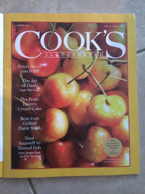 COOK'S ILLUSTRATED MAGAZINE May / June 2024 Number 188 New £4.82 ...
