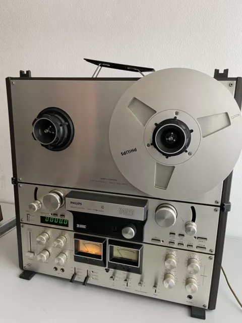 Vintage Philips N4520 4 pistas máquina de cinta Audiophile RARA