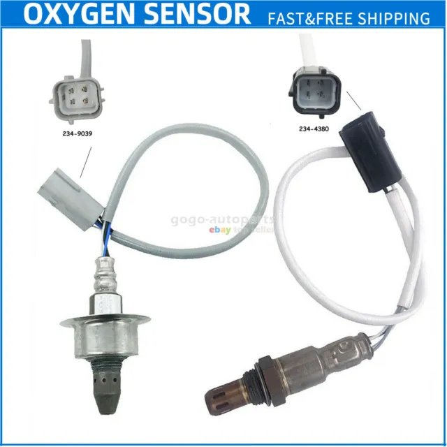2pcs Oxygen O2 Sensor Ups & Downstream For 2008 2009 Nissan Versa Cube 1.8L