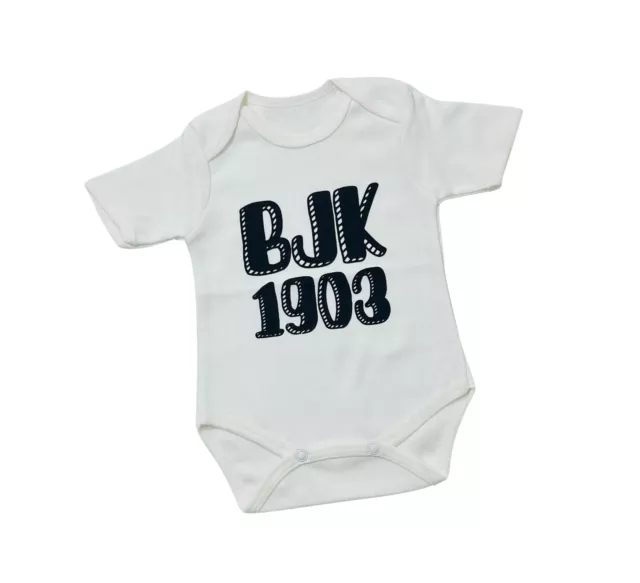 Besiktas Baby Body 🖤🤍 BJK 1903 Fanatik Bebek Taraftar Tulum Badi Istanbul NEU