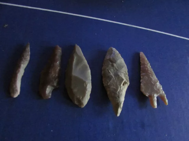 5 Neolithic Arrowheads Sahara Finds   (6)