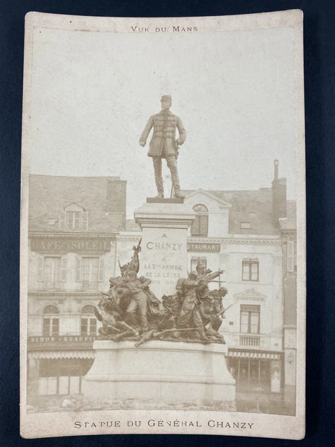 Tirage Albuminé Vintage P. Petit - Portrait D'Homme - Format Cabinet Carte 11x16 Cm - Année 1890