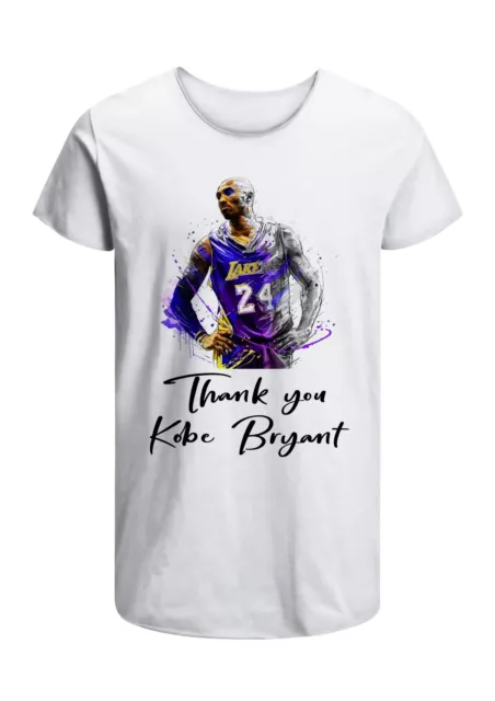 T-Shirt Kobe Bryant Basket NBA Uomo Abbigliamento 100% Cotone Taglia S>XXL