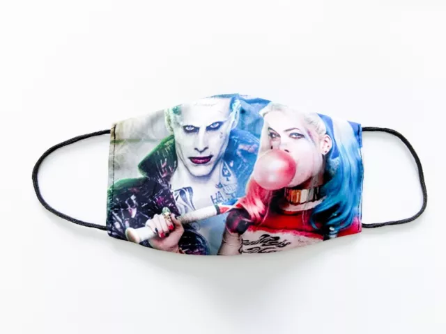 Harley Quinn Face Mask Women Joker DC Comics Fashion Washable Elastic