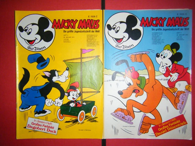 1 Heft aussuchen: Ehapa :" Micky Maus" 1972, mit Beilage, Zust. ( 1- 1-2 ) Text