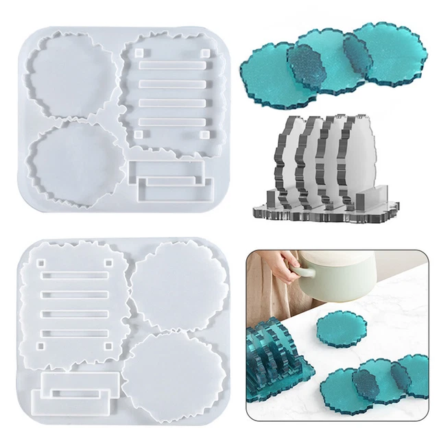 1 Set Becher Mat Tray Silikon Schimm Epoxy Harz Gießen Handwerk DIY Lieferung