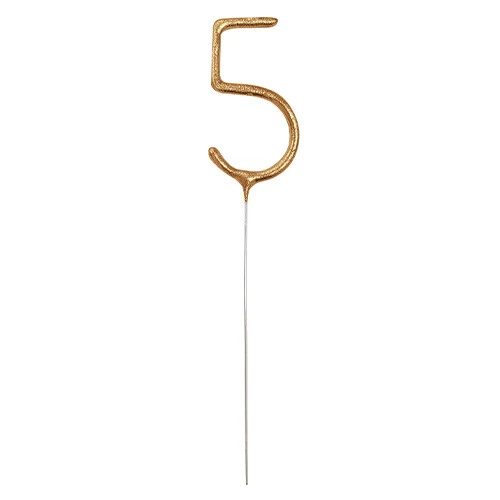 Chispador dorado número 5 no portátil 17 cm