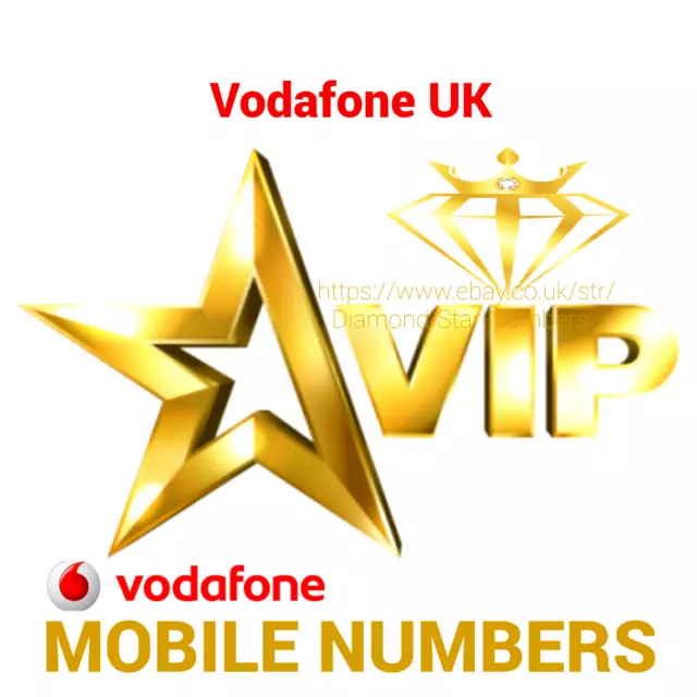 Gold Easy Mobile Number Golden Platinum Vip Uk Vodafone Pay As You Go Sim Card