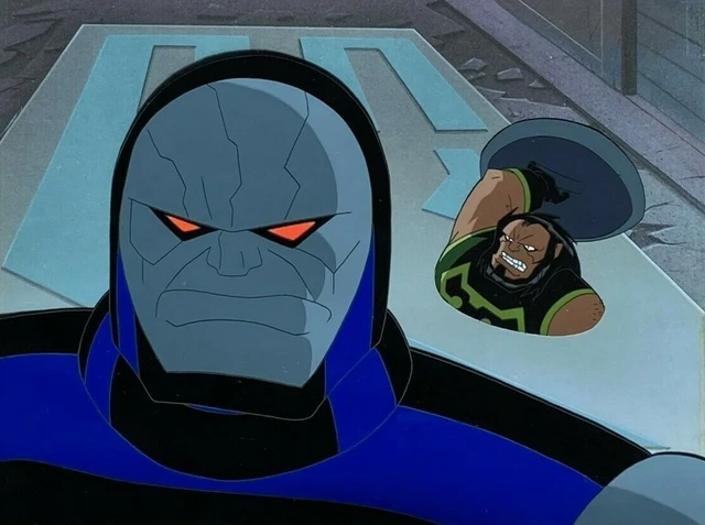 BRUCE TIMM rare DARKSEID & KALIBAK New Gods cel Apokolips Now STAS BTAS WB COA