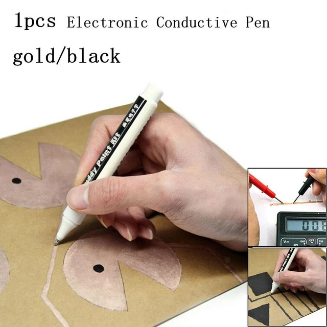 Circuit Pen Conductive Ink Pen Conductive Golden/black 6ml Electric Tool