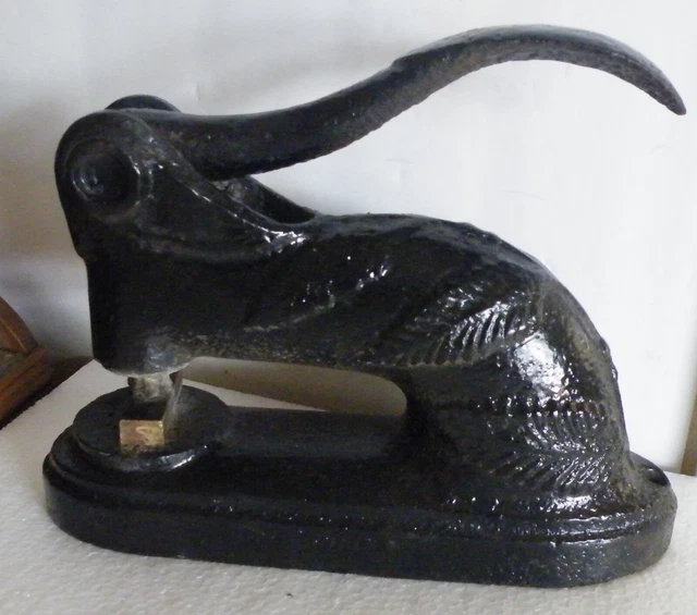 Vintage Heavy Cast Iron Embosser Seal Door Stop