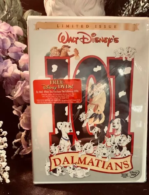 Walt Disney's 101 Dalmatians "LIMITED ISSUE" (DVD, 1999) Factory Sealed