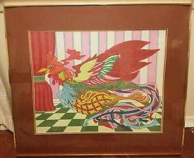 Large Vintage Marker Highlighter Art Signed Chauncy Smith 1977 Psychedelic 2