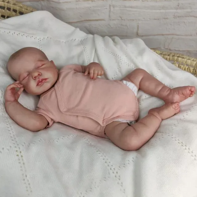 20In Soft Vinyl Full Body Silicone Reborn Baby Dolls Girl Realistic Newborn Doll