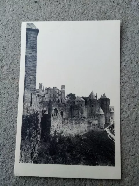 Cpa Cité De Carcassonne Ensemble De La Porte D Aude